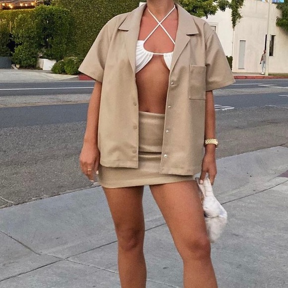 L’Academie Kelly Blouse in Beige (Size small) - Picture 6 of 6